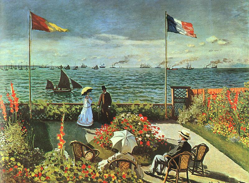 Claude Monet Terrace at St Adresse China oil painting art